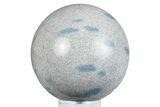 Blue Polka Dot Stone (Apatite & Cleavelandite) Sphere #283442-1